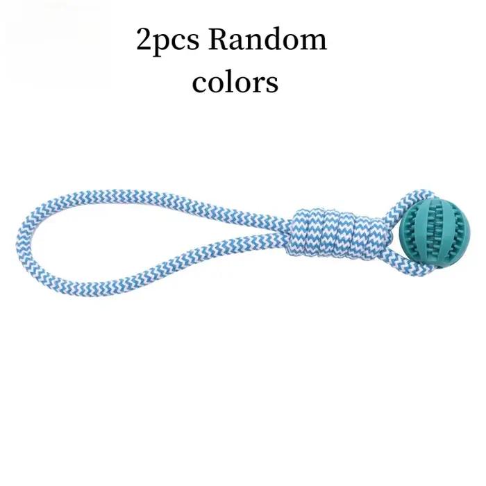 2 pièces de balles à friandises en corde pour chien | Conception portable, matériau durable, aide à 