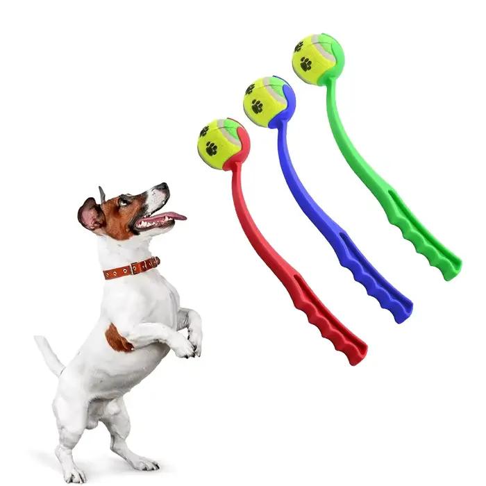 Bâton de lancer pour animaux de compagnie, balle à lancer à la main pour chien, jouets lanceur de Te