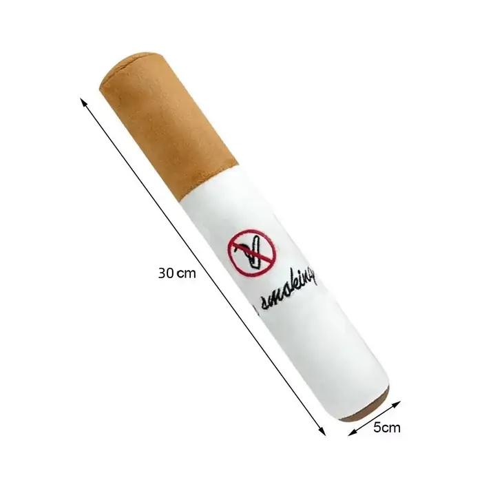 Jouet sonore en peluche pour animaux de compagnie, Cigarette blanche, jouet résistant aux morsures, 