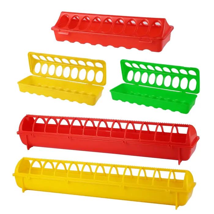 Mangeoire pour poulet 20/30/40/50Cm, Double rangée, 12/18/22/28 trous, pour volaille, alimentation à