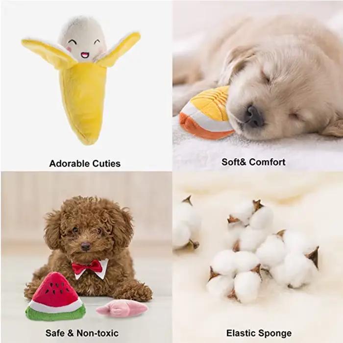 Jouets grinçants en peluche pour chiot, 1 pièce, pour petits et moyens chiens, masticateurs agressif