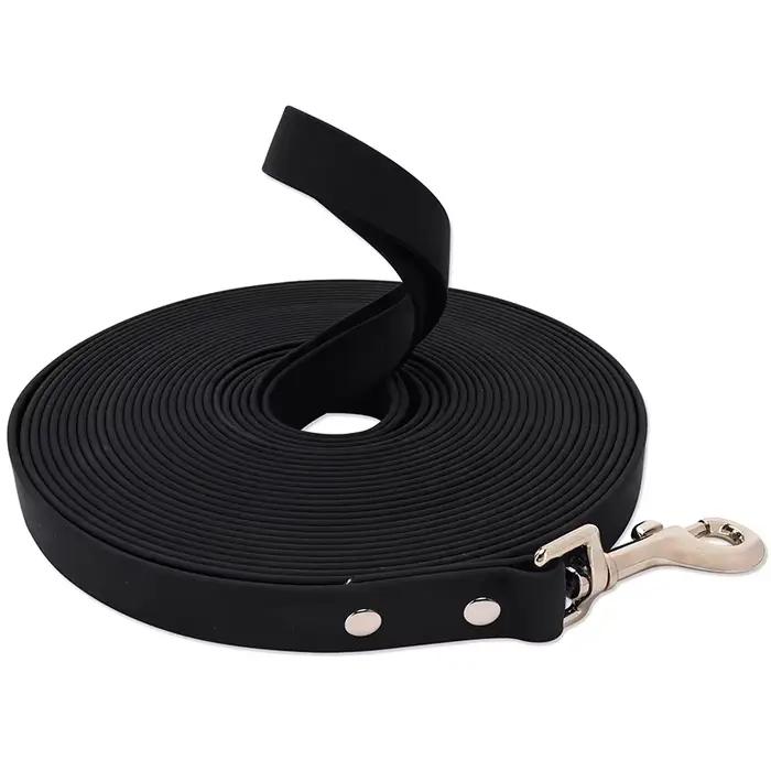 Laisse pour chien en PVC imperméable 3m 5m 10m 15m longue sangle en Nylon solide laisse d'entraîneme
