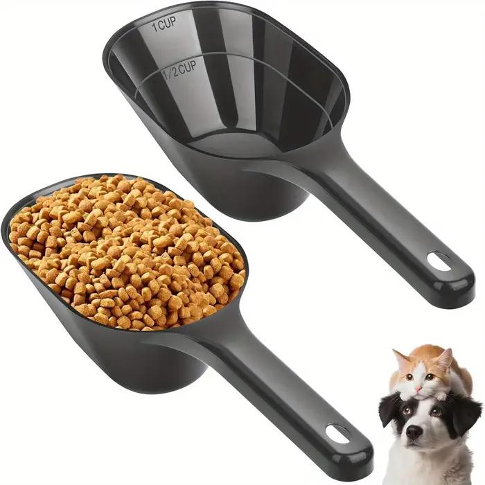 Paquet de 2 cuillères à nourriture pour chien, cuillère à nourriture pour animaux de compagnie avec 