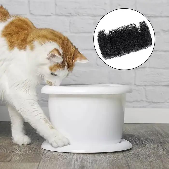 Distributeur d'eau avec filtre éponge pour animaux de compagnie, 10/4/1 pièces, pour chats et chiens