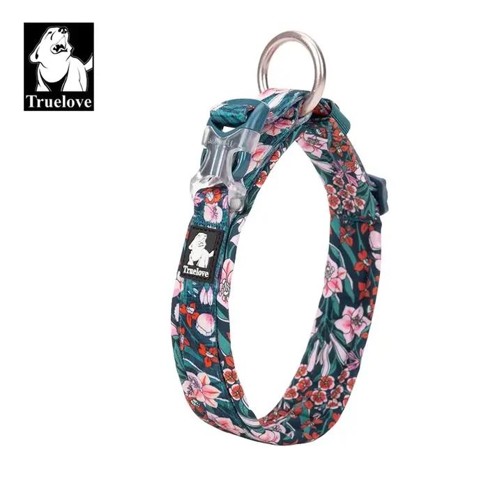 Truelove Collier pour animaux de compagnie floral Meilleur coussin confortable rembourré Camouflage 