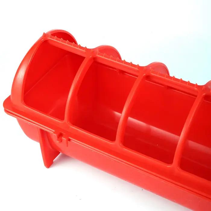 Mangeoire pour poulet 20/30/40/50Cm, Double rangée, 12/18/22/28 trous, pour volaille, alimentation à