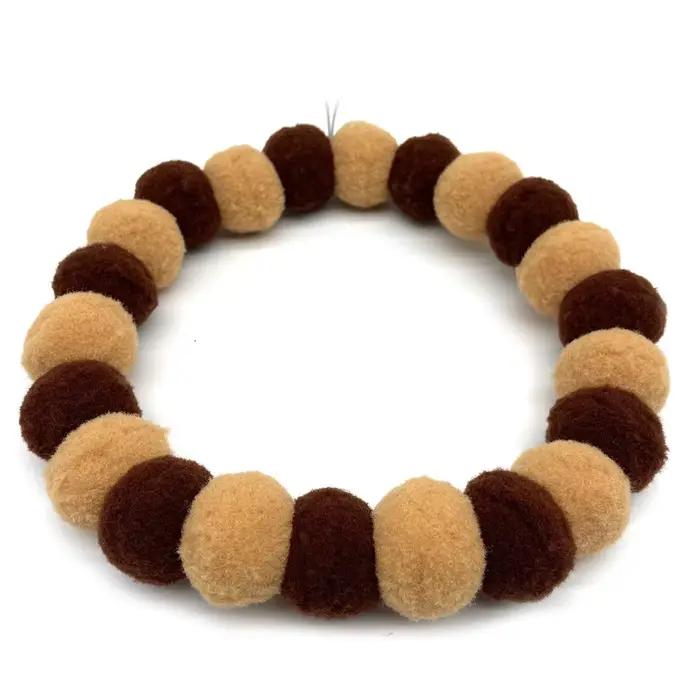 30 pièces nouveau animal de compagnie chien noeud papillon arc-en-ciel fleur boule de cheveux collie