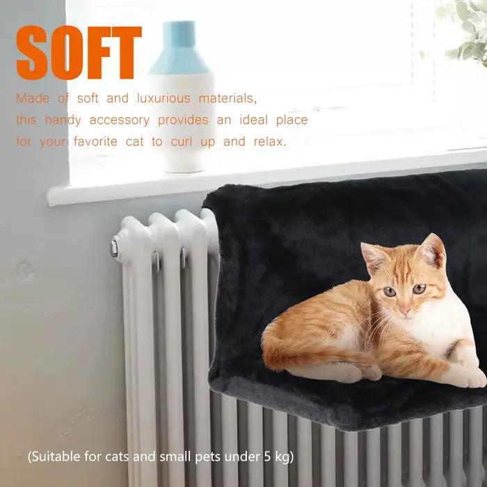 Lit de radiateur de luxe suspendu pour animaux de compagnie, panier polaire chaud, berceau, hamac, c