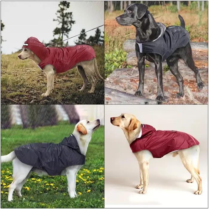 Manteau imperméable réfléchissant pour chien, vêtements imperméables pour petits et grands chiens, m