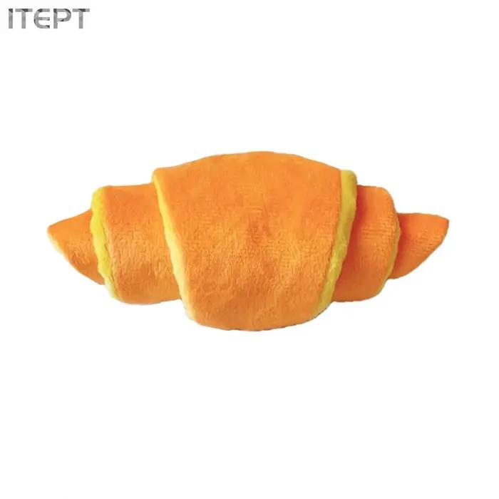Jouet en peluche pour chien Croissant, jeu interactif de distribution de friandises grinçantes pour 