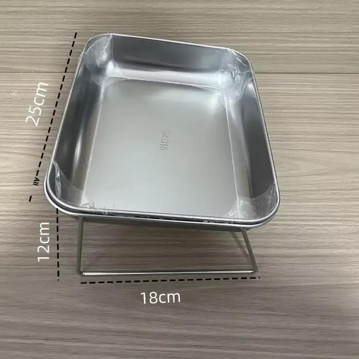 Gamelle pour animaux de compagnie en acier inoxydable, double, anti-renversement, pour chiens et cha