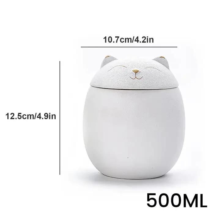 Urne noire/blanche 170/500ml pour cendres d'animaux de compagnie, urnes de crémation commémoratives 