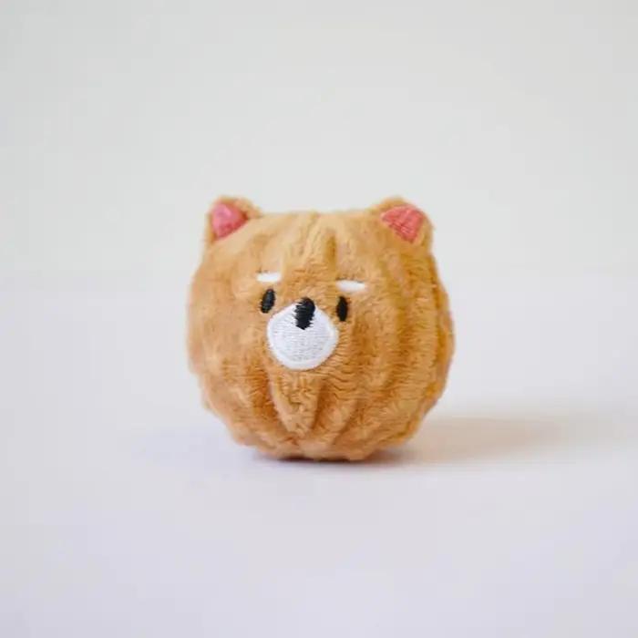 Jouet à bille pour chiot qui couine - Jouet à mâcher à picots rebondissant pour le nettoyage des den