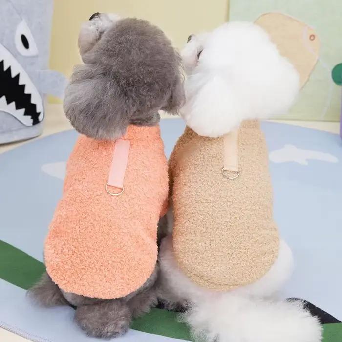 Pull d'hiver chaud en peluche pour chiens, vêtements pour chiens de petite et moyenne taille, mantea