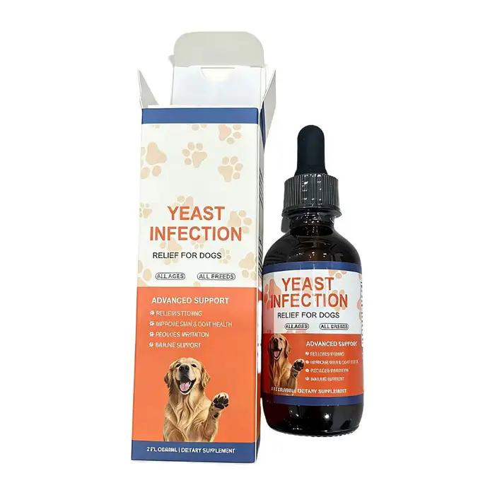 Gouttes apaisantes pour la peau contre les démangeaisons chez le chien, Gouttes naturelles à base de