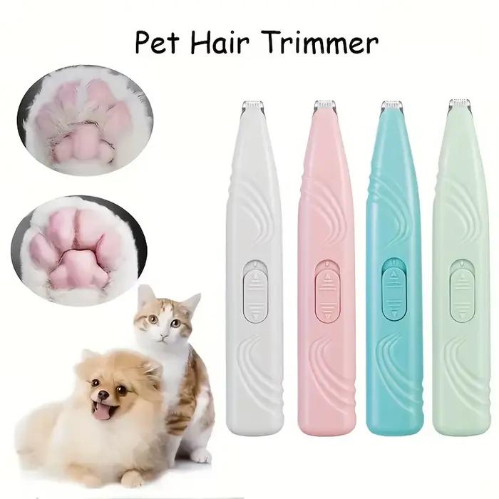 Tondeuse électrique pour animaux de compagnie, 1 pièce, pour chats, chiens, pieds, chargeur USB, pat