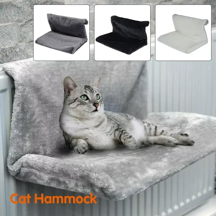 Lit de radiateur de luxe suspendu pour animaux de compagnie, panier polaire chaud, berceau, hamac, c