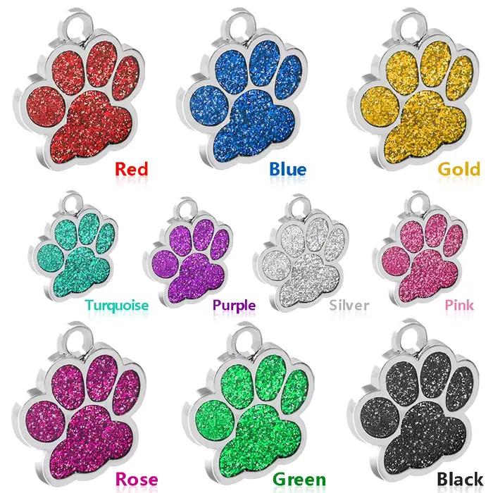 Étiquettes d'adresse personnalisées pour chien et chat, accessoires gravés pour chiot de chat, nom e