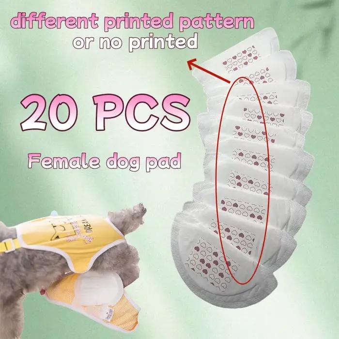 30/60/100 pièces coussin physiologique pour animaux de compagnie chiens période menstruelle couches 