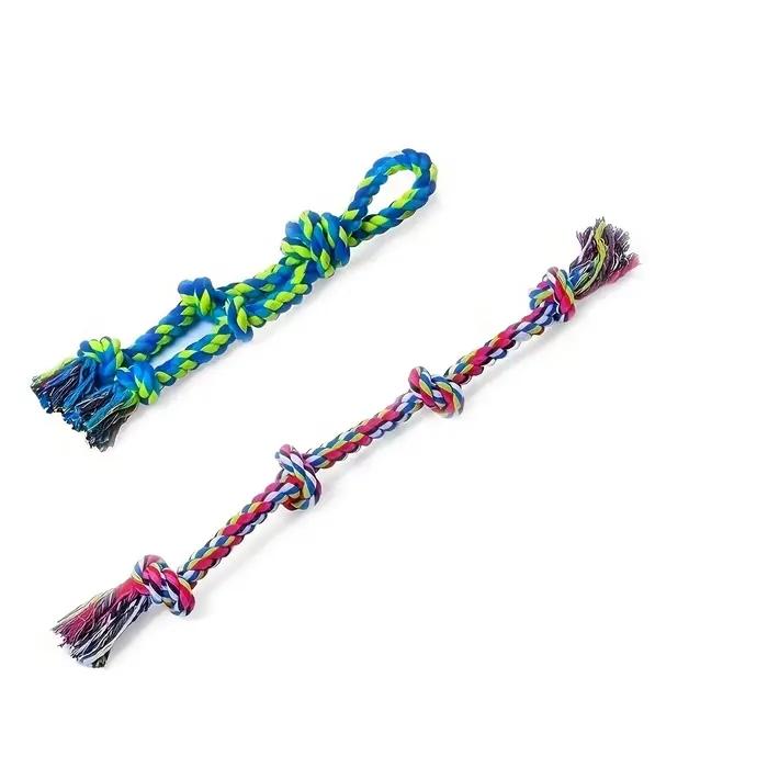Jouets à nœud pour chiens, jouets à mâcher indestructibles et durables, jouets interactifs de remorq