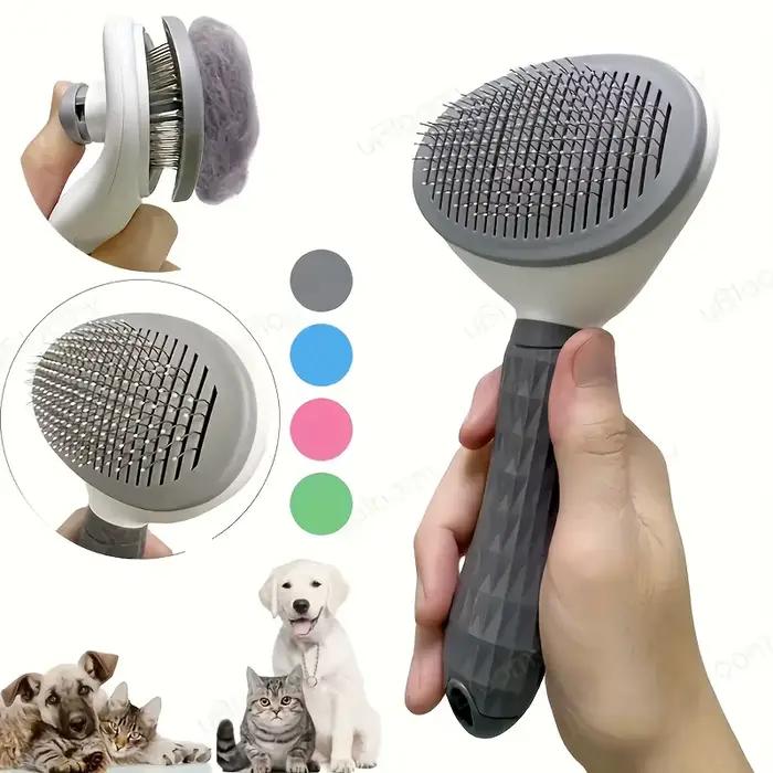 Peigne d'épilation pour animaux de compagnie en un clic pour un toilettage sans effort des chiens et