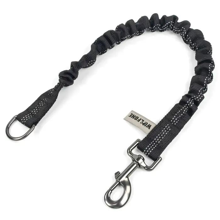 Laisse courte anti-traction pour chien, réfléchissante double face, rétractable, en nylon, pour l'en