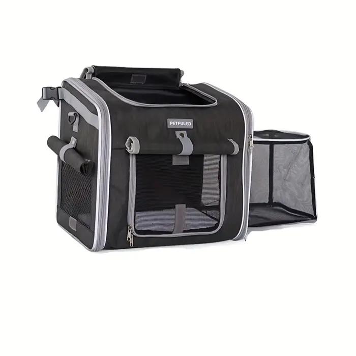 Mir de vélo pour chien ou chat, sac à dos extensible et souple pour animal de compagnie avec 4 porte
