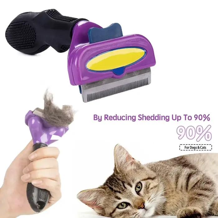 Brosse de toilettage pour chats et chiens, peigne anti-poils, brosse de massage pour chats, brosse d