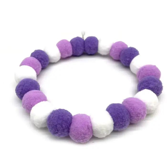 30 pièces nouveau animal de compagnie chien noeud papillon arc-en-ciel fleur boule de cheveux collie