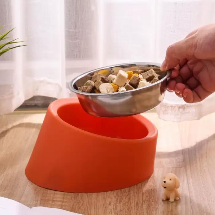 Mangeoire pour chien anti-renversement, grande capacité, protection du cou, bol pour chat durable en