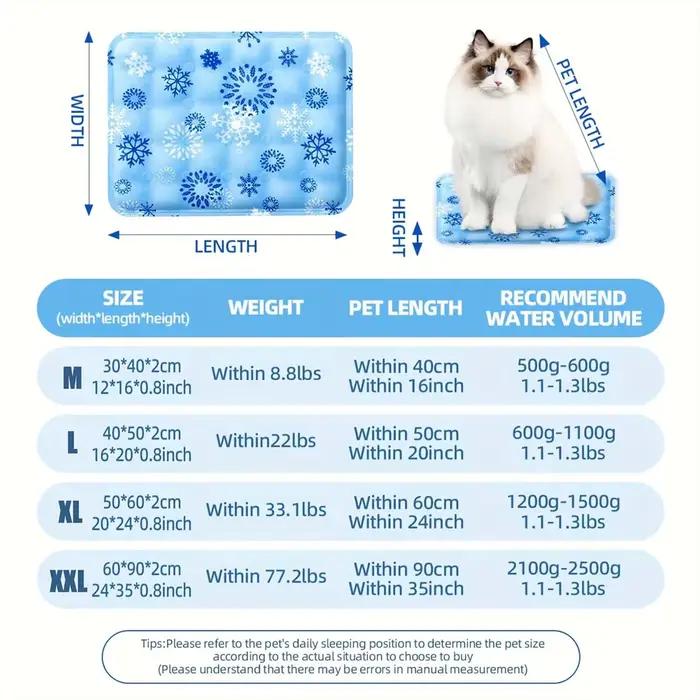 Tapis de refroidissement pour animaux de compagnie, glace sèche, coussin frais pour animaux de compa