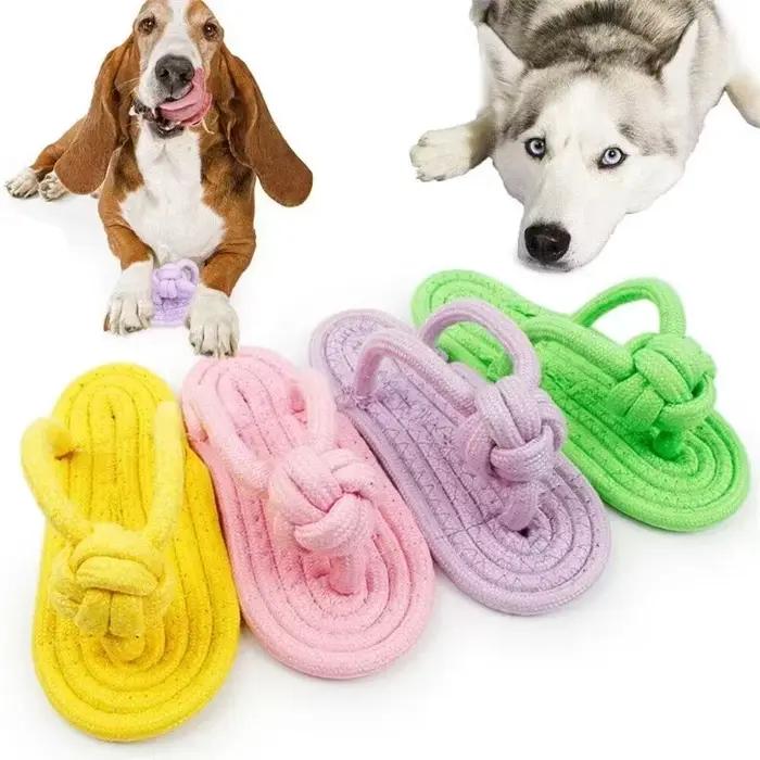 Jouet en ULen coton ChFuk Toy pour petits et grands chiens, entraînement des dents pour animaux de c