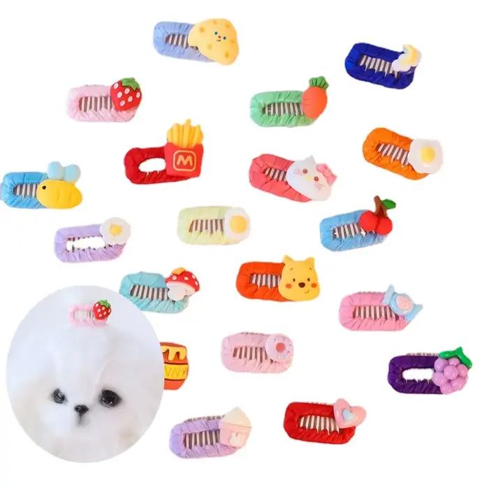 Pinces à cheveux pour chien, mignon, épingle à cheveux pour chiot, chat, fait à la main, nœud pour a