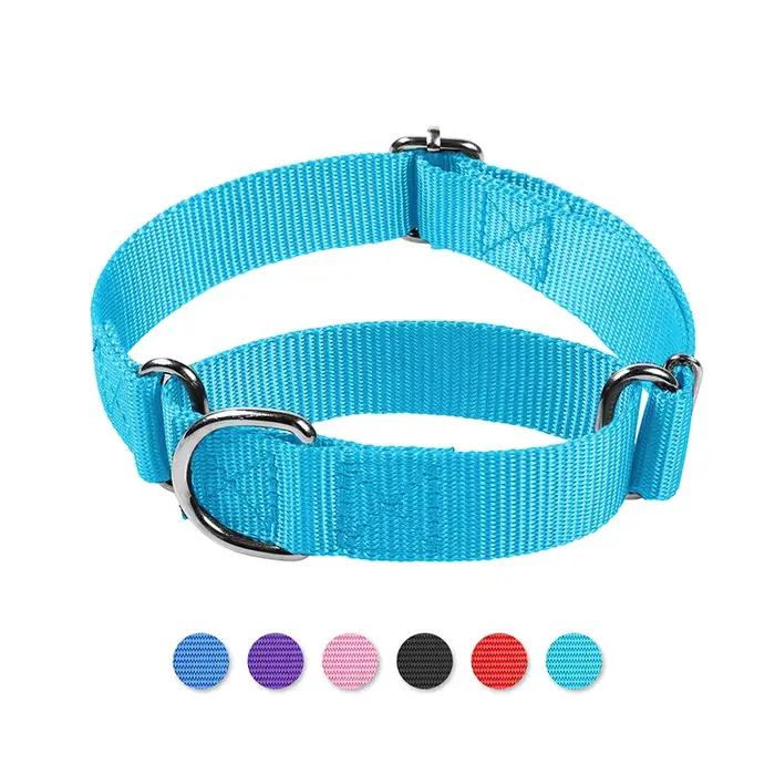 Martingale collier pour chien en Nylon robuste contrôle réglable collier d'entraînement pour animaux