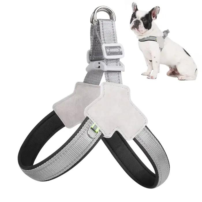 Harnais pour chien de compagnie pour petits et moyens chiens chat réfléchissant chiot chats sans tra