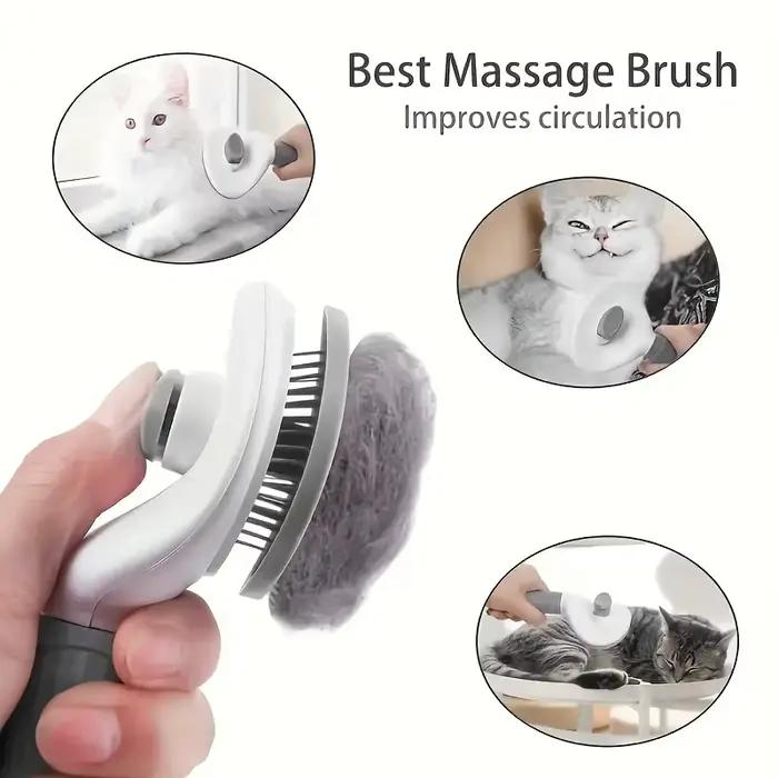 Peigne d'épilation pour animaux de compagnie en un clic pour un toilettage sans effort des chiens et