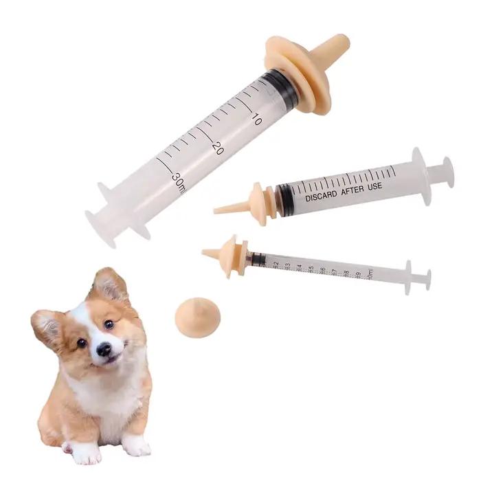 1 ensemble de sucette d'alimentation pour chaton, seringue de sucette en Silicone pour chiot, chaton