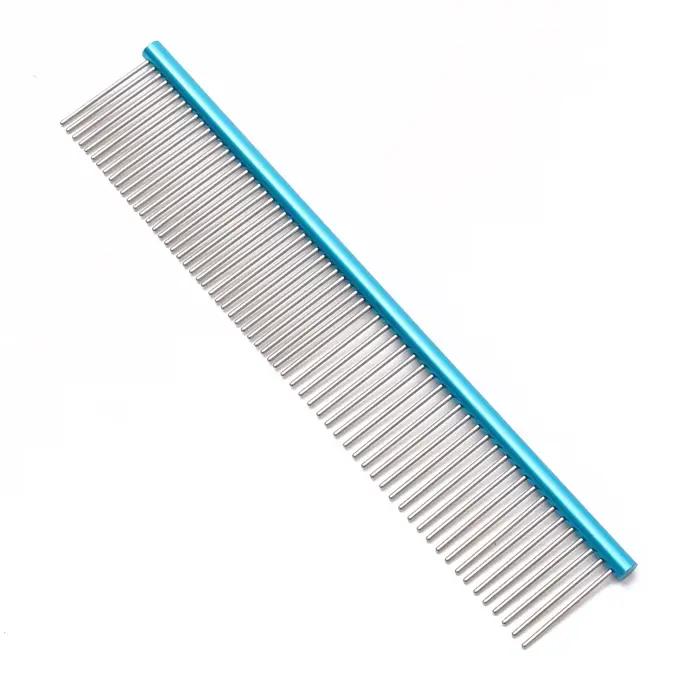 Peigne de toilettage pour chiots, peigne de toilettage en aluminium pour animaux de compagnie, bross