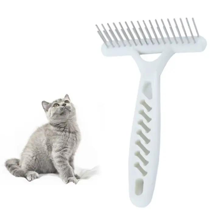 Brosse de toilettage professionnelle pour animaux de compagnie, râteau à fourrure à poils longs, out