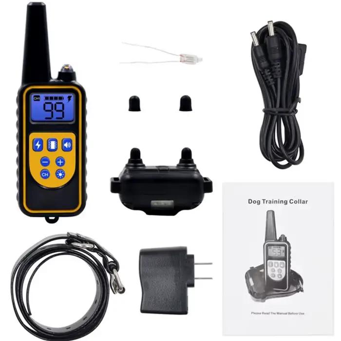 Collier de chien collier de formation pour chien électrique affichage LCD Rechargeable pour collier 