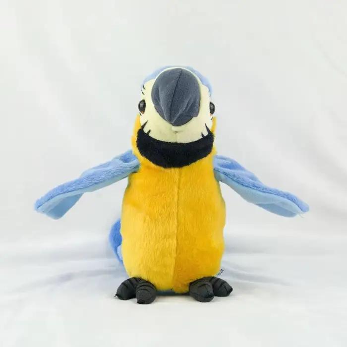 Jouet en peluche perroquet parlant, répète ce que vous dites, animal en peluche interactif pour enfa