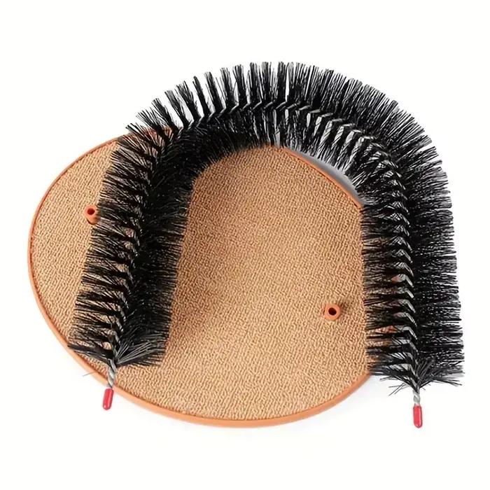 Jouet pour chat arc auto-groome Pamper félin avec un Massage toilettage brosse à friction avec tampo