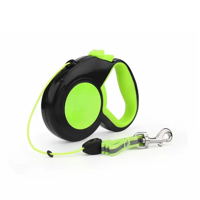 Laisses réfléchissantes rétractables automatiques pour chiens, corde de Traction pour chiens et chat