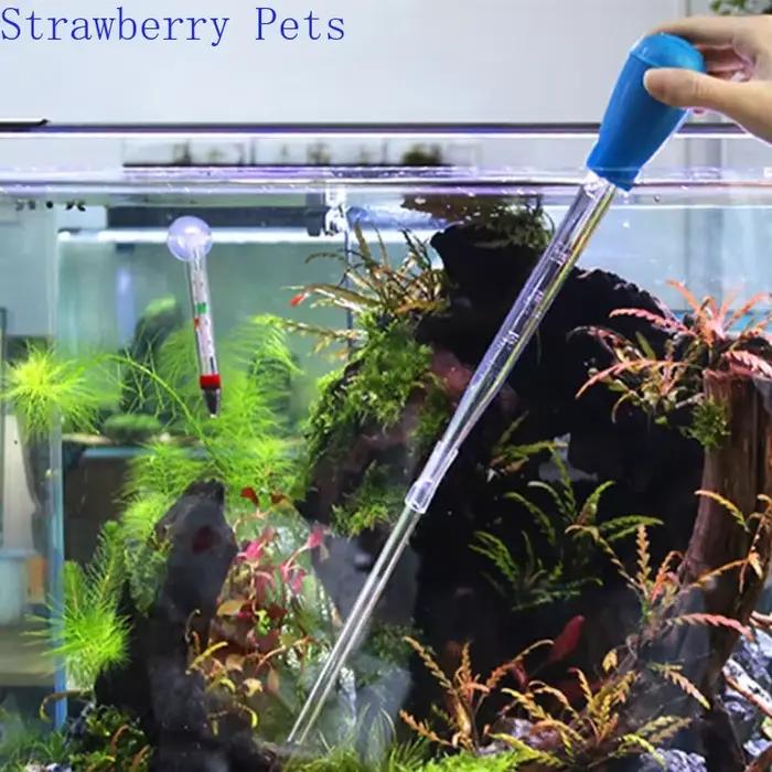 Pipette d'outil de nettoyage d'aquarium 57cm 30ml 50ml, pompe à Siphon pour Aquarium, changeur d'eau