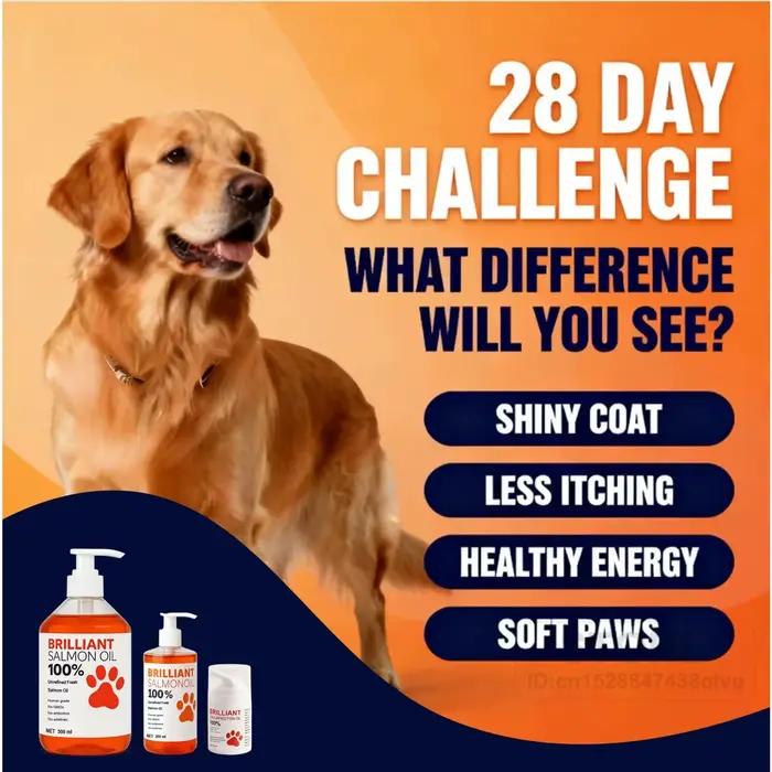 Crème Superfood Omega-3 – 500 ml 200 ml 50 ml d'huile de saumon pour animaux de compagnie pour le so