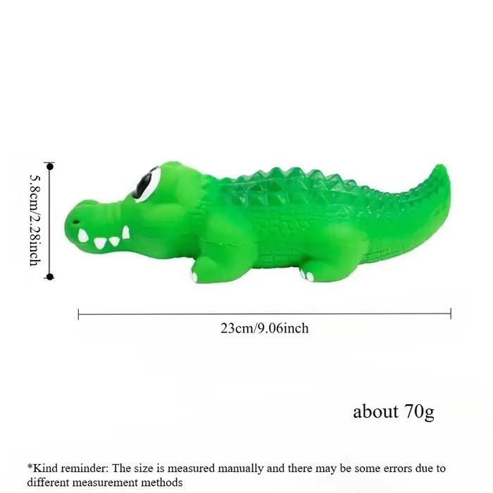 Jouet à mâcher pour chien en caoutchouc durable pour mâcheurs agressifs-latex en forme de crocodile 