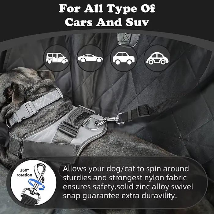 Ceinture de sécurité pour chien et chat, 1 pièce, appui-tête de voiture, corde de sécurité réglable,