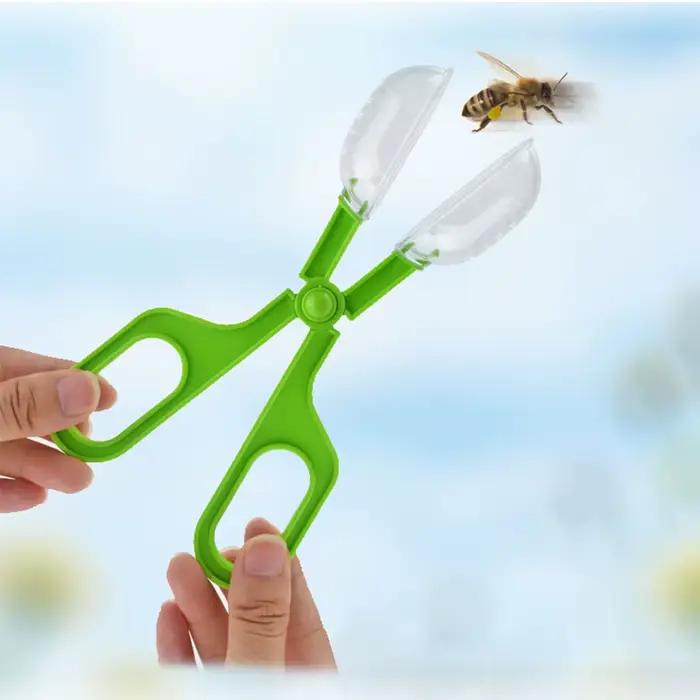 Pince à épiler en plastique pour animaux de compagnie, outil d'alimentation, pince, piège à insectes