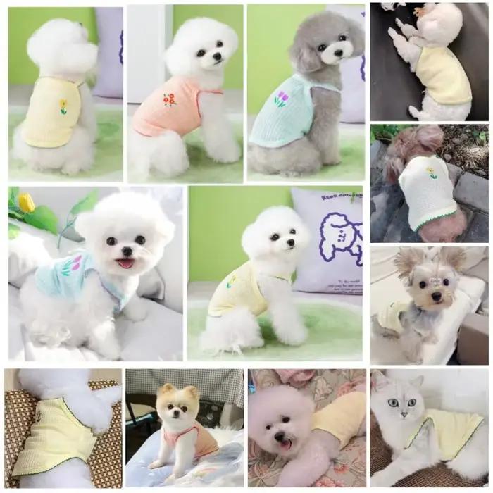 Gilet à bretelles pour petits chiens, vêtements d'été pour chiots, gilet rafraîchissant pour Chihuah