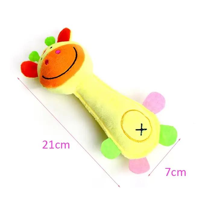 Jouet en peluche Durable pour chien de compagnie, en forme d'animal avec grinçant pour petits chiens